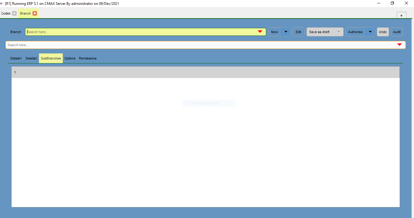 Branch System Log In branch 3